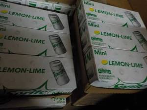 lot 346 image: 6 - 10 Packs Sprite Lemon Lime Mini...