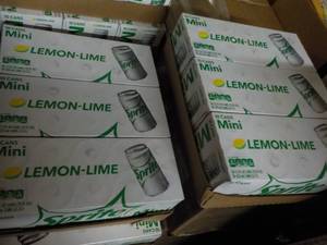 lot 347 image: 6 - 10 Packs Sprite Lemon Lime Mini...