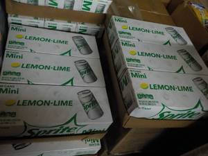 lot 349 image: 6 - 10 Packs Sprite Lemon Lime Mini...