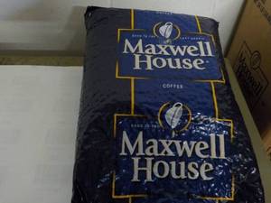 lot 374 image: 4 lb. Bag Maxwell House Whole Coffe...