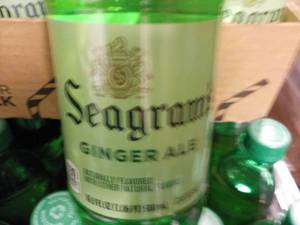 lot 396 image: 24 Pack Seagrams Ginger Ale...