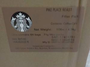 lot 426 image: Case of 64 Bags Starbucks Single Fi...
