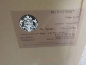 lot 427 image: Case of 64 Bags Starbucks Single Fi...