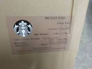 lot 429 image: Case of 64 Bags Starbucks Single Fi...