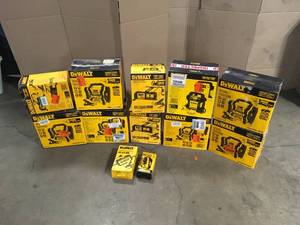 Pallet of assorted Dewalt power stations various models and conditions see pictures