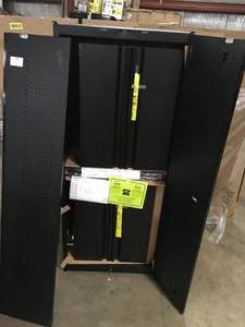 Husky Regular Duty Welded Steel Garage Storage System in Black Set some damaged see pictures