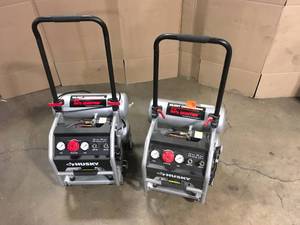 Lot of 2 Husky Air Compressors customer return see pictures
