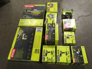 Lot of assorted Ryobi power tools customer returns see pictures