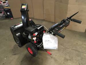 Legend Force 24 in. Two-Stage Gas Snow Blower needs some  assembling not used see pictures open box customer return