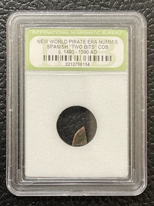 New World Pirate Era Nummis Spanish Two Bits Circa 1490-1590 AD