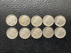 10 Roosevelt Silver Dimes