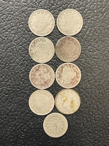 Liberty Nickels and Shield Nickel