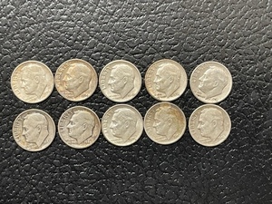 10 Roosevelt Silver Dimes