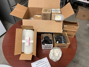 Assorted Hepa Filters and Respirator Parts
