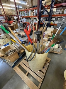 Assorted Brooms, Handles, Etc...