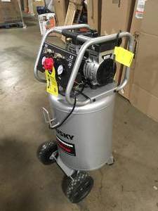lot 10 image: Husky 20 Gal. Vertical Electric-Powered Silent Air Compressor  open box customer returns