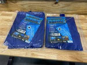 lot 28 image: Lot of 2- All Purpose Tarps (10 x 12)