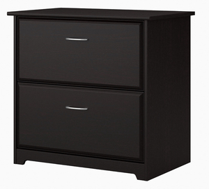 lot 56 image: BUSH FURNITURE Cabot 2 Drawer Lateral File Cabinet, Espresso Oak