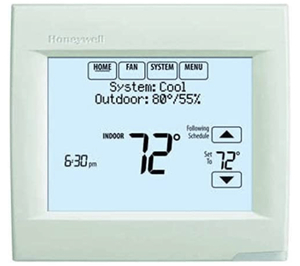 lot 98 image: HONEYWELL TH8110R1008 Vision Pro 8000 Touch Screen Single Stage Thermostat with Red Link Technology