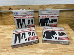 lot 116 image: TEMP360 Lot of Heated Base Layer Shirts and Pants