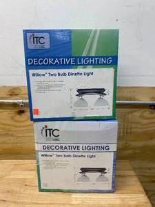 lot 119 image: ITC Lot of 2- Willow Two Bulb Dinette Lights