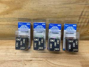 lot 134 image: SUPCO Lot of 4- APR5 Wire to Wire Adjustable Potential Relay, 30 A Load Current, 110 - 270 VAC Single Phase Operating Voltage