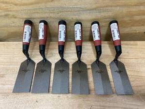 lot 137 image: MARSHALLTOWN Lot of 6- 5x2 Margin Trowels