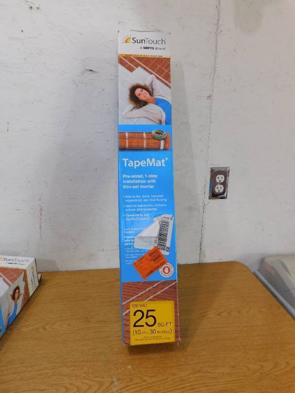 lot 22 image: SunTouch Floor Warming 10 ft. x 30 in. 120-Volt Radiant Floor Heating Mat (Covers 25 sq. ft.)