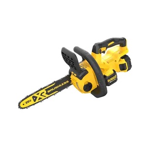 lot 25 image: New - DEWALT 20V MAX 12in. Brushless Cordless Battery Powered Chainsaw Kit with (1) 5Ah Battery & Charger
