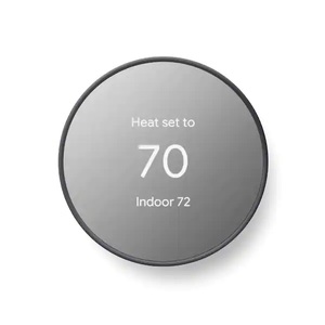 lot 120 image: Google Nest Thermostat - Smart Programmable Wi-Fi Thermostat - Charcoal