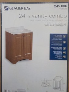 lot 191 image: Glacier Bay 24 Vanity Combo