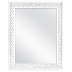 lot 193 image: New - Home Decorators Collection 24 in. x 30 in. Fog Free Recessed or Surface Mount Herringbone Medicine Cabinet with Mirror