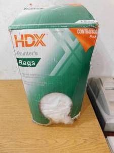 lot 42 image: HDX 12 lb Painters Rags