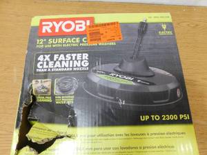 lot 78 image: New RYOBI 12 in. 2,300 PSI Electric Pressure Washers Surface Cleaner
