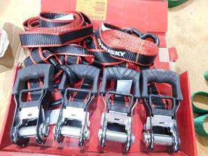 lot 114 image: Ratchet Strap Lot of 9