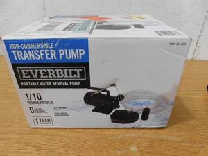 lot 141 image: Everbilt 110 HP Non-Submersible Self-Priming Transfer Pump