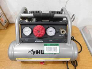 lot 160 image: Husky 1 Gal. Portable Electric-Powered Silent Air Compressor
