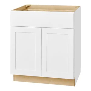lot 174 image: Hampton Bay Avondale Shaker Alpine White Quick Assemble Plywood 30 in Base Kitchen Cabinet (30 in W x 24 in D x 34.5 in H)