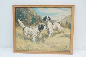 pointer dogs in field