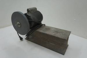 motor with grinder wheel