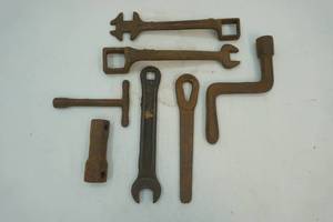 vintage buggy  implement wrenches