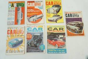 vintage car and style magazines