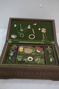 hand carved jewelry box, jewelry