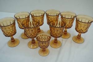 gold glassware