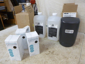 lot 43 image: Dispensers and Hand Sanitizer