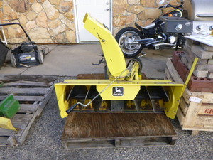 lot 114 image: John Deere Snow Blower
