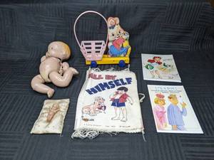 Vintage Toys- Kewpie, Baby Doll, Cards, and more