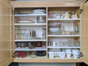 A Large Variety of Drink and Serving Ware Swanky Swig Kraft Juice Glasses, Decorative Plates, MCM, Wine Glasses, Nippon Sugar Bowl, and More
