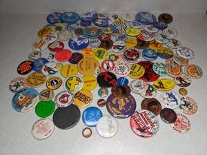 A Collection of Pin-On Buttons