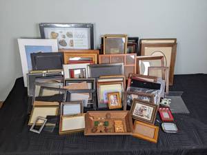 Large Assortment of Picture Frames and Art